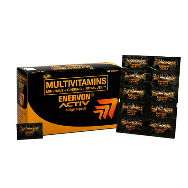 ENERVON ACTIV Multivitamins / Minerals / Ginseng / Royal Jelly SoftGel Capsule 20's price in the